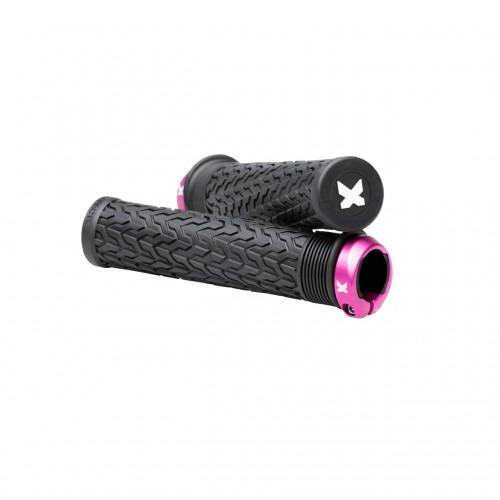 Sixpack S-Trix AL Lock-On Fahrrad Schraubgriffe schwarz/pink 