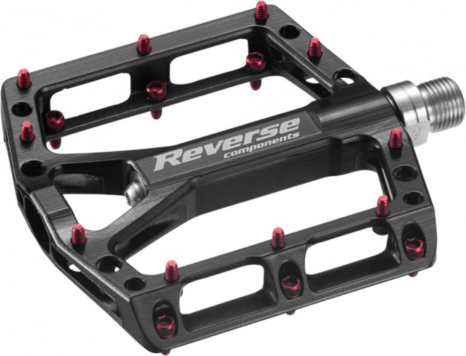 Reverse ONE Flat Fahrrad Pedal schwarz/rot 