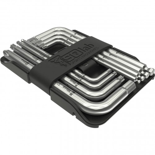 SQLab Nine Key Card Werkzeugset schwarz/silberfarben 