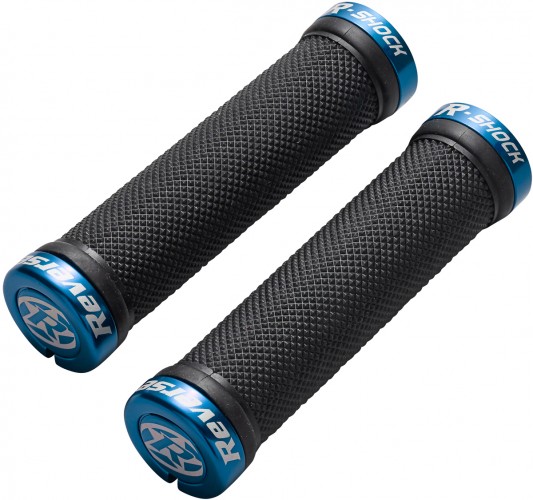 Reverse Grip R-Shock Soft Compound Fahrrad Schraubgriffe schwarz/dunkel blau 