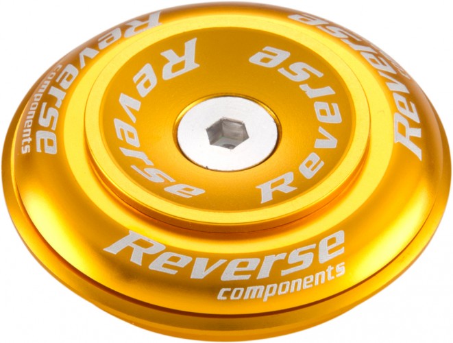 Reverse Twister Top Cup Headset Steuersatz (oben) 1 1/8 Semi Integriert gold 