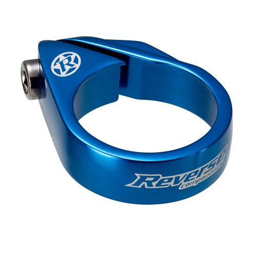 Reverse Bolt Clamp Sattelklemme 34.9mm dunkel blau 