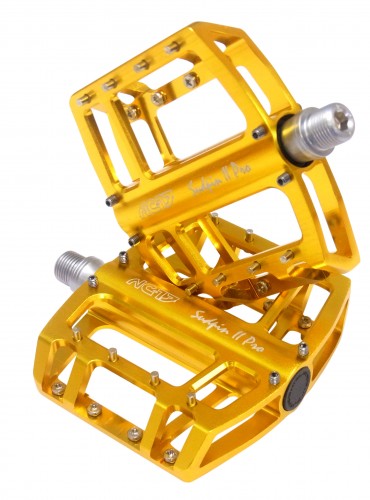 NC-17 Sudpin II Pro CNC Fahrrad Plattform Pedal gold 