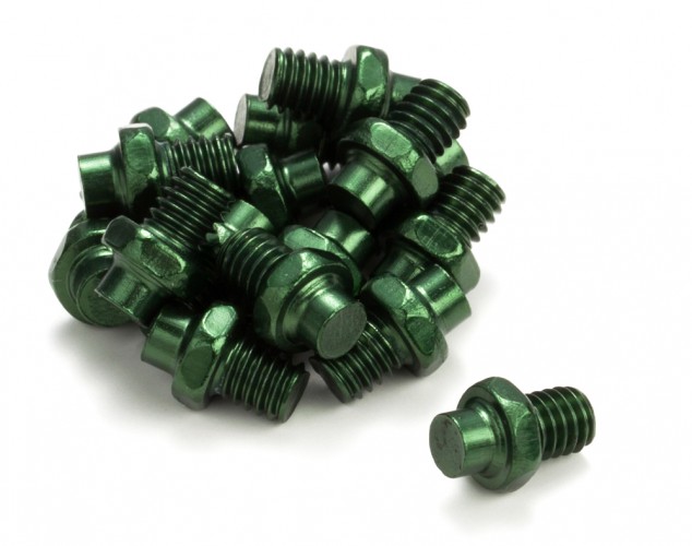 Reverse Escape Pedal R-Pin Set Alu grün 