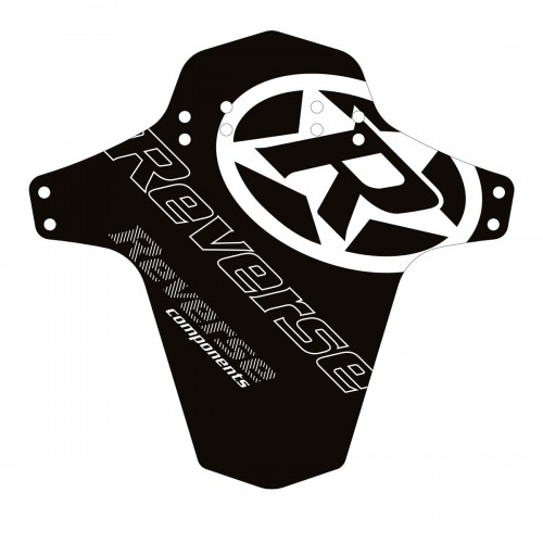 Reverse Mudguard Schutzblech Reverse Logo, schwarz/weiß 
