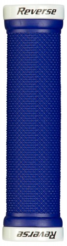 Reverse Grip Lock-On Fahrrad Schraubgriffe blau/weiß 