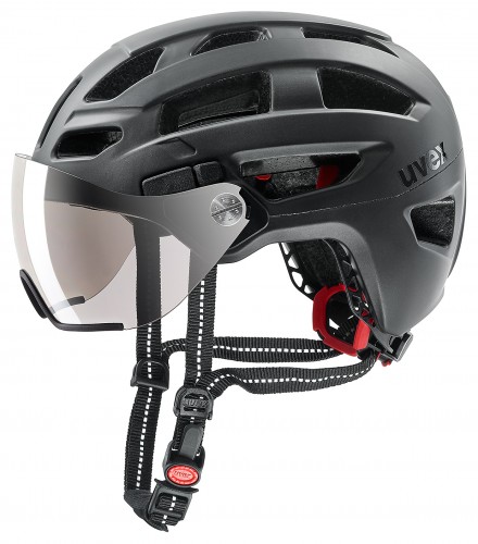 Uvex Finale Visor City Trekking Fahrrad Helm schwarz 2023 