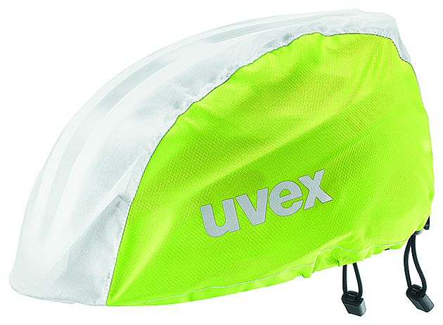Uvex Raincap Bike Fahrrad Helm Regenhülle Überzug gelb/weiß 