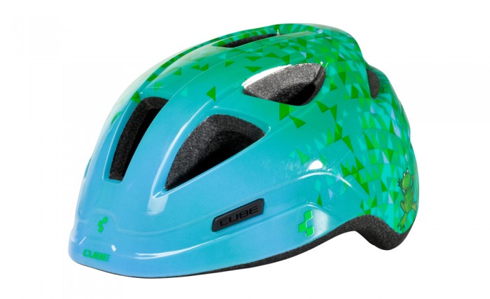 Cube Pro Junior Kinder Fahrrad Helm blau/grün 2020 