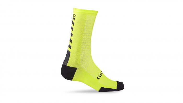 Giro HRC + Merino Fahrrad Funktionssocken gelb/schwarz 2025 