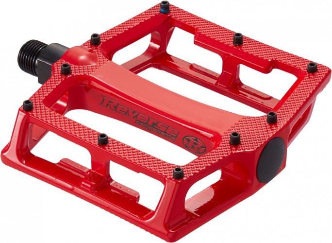 Reverse Super Shape 3D Flat Fahrrad Pedal rot 