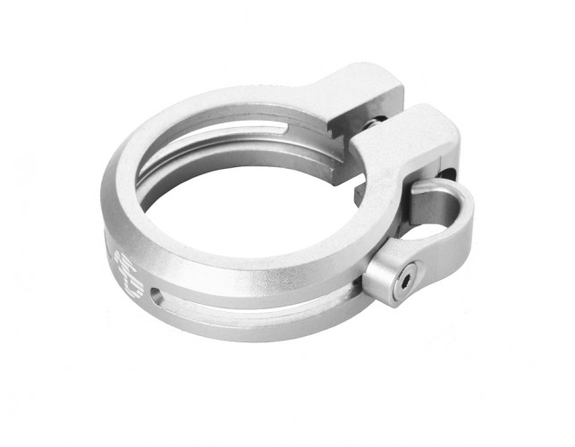 NC-17 Sattelklemme mit Kabelzugführung 34,9mm silber 