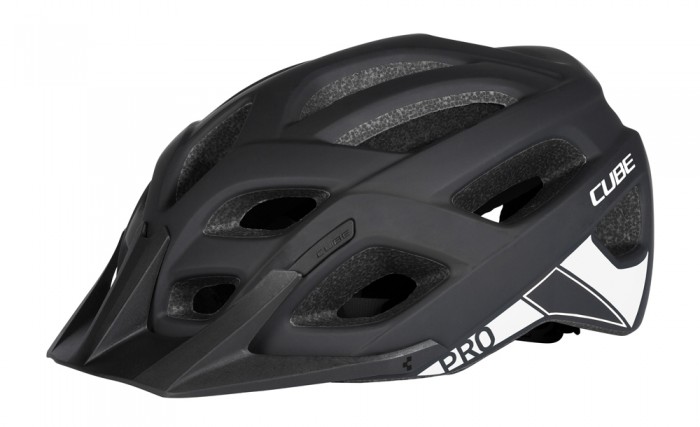 Cube Pro Blackline Fahrrad Helm schwarz/weiß 2020 