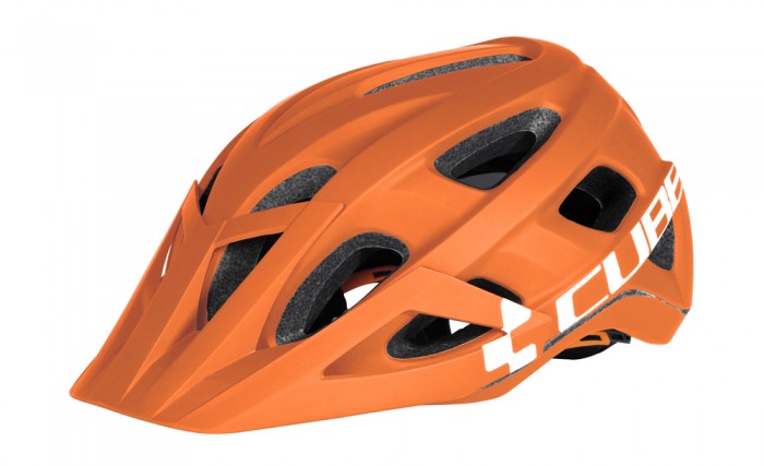Cube AM Race MTB Fahrrad Helm orange/weiß 2020 