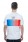 Cube Teamline Rundhals Fahrrad Trikot kurz weiß/blau/rot 2026 M (46/48)