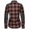 Scott Trail Flow Check Damen Fahrrad Trikot / Hemd lang coral rot/grau 2022 