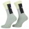 Scott Block Stripe Crew Fahrradsocken grau/gelb 2026 