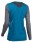 Northwave Edge Damen Fahrrad Trikot lang blau/grau 2022 