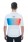Cube Teamline Fahrrad Trikot kurz weiß/blau/rot 2026 