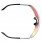 Scott Pro Shield Wechselscheiben Fahrrad Brille matt weiß/rot chrome 