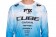 Cube X Actionteam Fahrrad Trikot lang blau/weiß 2026 