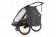 Cube Double Pure Kinder Fahrradanhänger schwarz/grau 