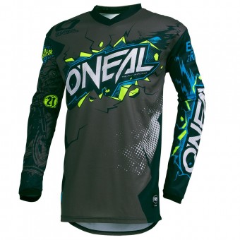 O'neal Element Villain FR Youth Kinder Jersey Trikot lang grau/blau 2026 Oneal M (116-134)