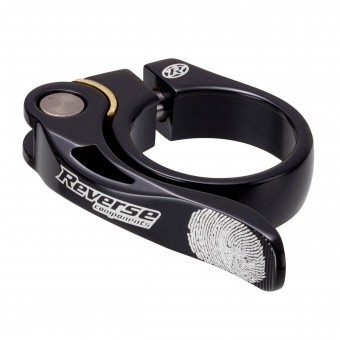 Reverse Long Life Sattelklemme mit Schnellspanner 31.8mm schwarz 