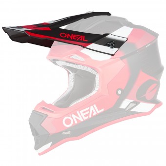 O'Neal 2 Series Spyde Visor Helm Blende Schirm schwarz/rot Oneal 