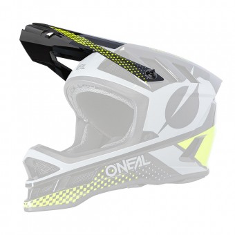 O'neal Blade Polyacrylite ACE Visor Helm Blende Schirm schwarz/gelb Oneal 