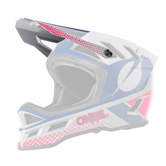 O'neal Blade Polyacrylite ACE Visor Helm Blende Schirm grau/rot Oneal 