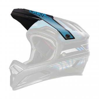 O'Neal Backflip Eclipse Visor Helm Blende Schirm schwarz/blau Oneal 