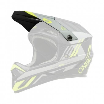O'Neal Backflip Strike Visor Helm Blende Schirm grau/gelb Oneal 