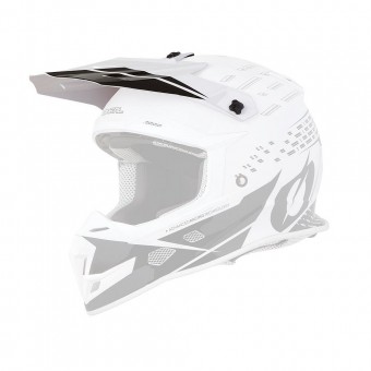 O'neal 5 Series Trace Visor Helm Blende Schirm weiß/schwarz Oneal 