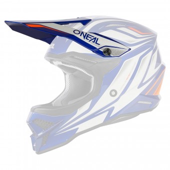 O'Neal 3 Series Vertical Visor Helm Blende Schirm weiß/blau Oneal 