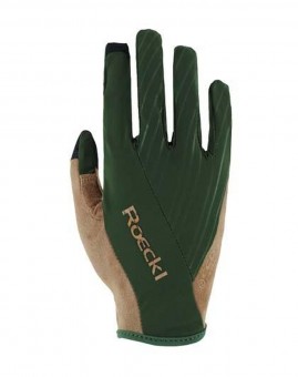Roeckl Malvedo Fahrrad Handschuhe lang grün/beige 2024 