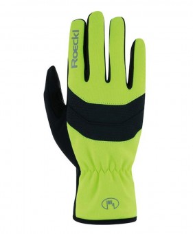 Roeckl Raiano Winter Fahrrad Handschuhe lang fluo gelb 2025 