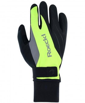 Roeckl Ravensburg 2 Winter Fahrrad Handschuhe lang fluo gelb/schwarz 2024 7