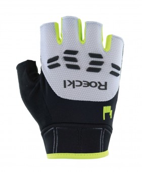 Roeckl Iseler 2 Fahrrad Handschuhe kurz weiß/gelb 2026 9.5