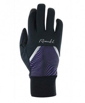 Roeckl Wirsberg Damen Winter Fahrrad Handschuhe lang schwarz/lila 2027 