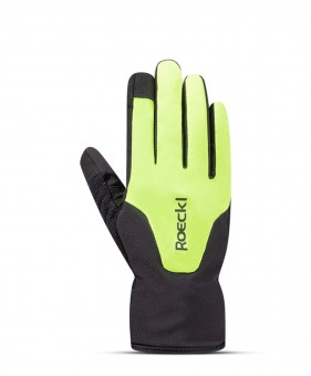 Roeckl Zarasai 2 Kinder Winter Fahrradhandschuhe lang fluo gelb/schwarz 2027 