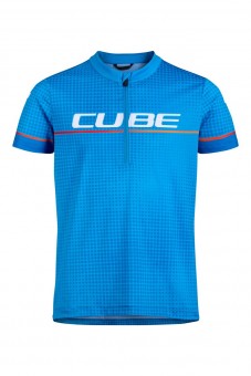 Cube Rookie Road / XC Kinder Fahrrad Trikot kurz blau 2027 