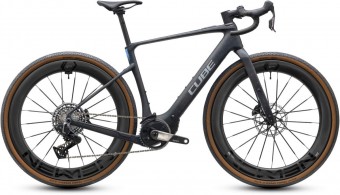 Cube Nuroad Hybrid C:62 SLT 400X 28'' Carbon E-Bike Gravel Pedelec onyxfibre/blue 2027 