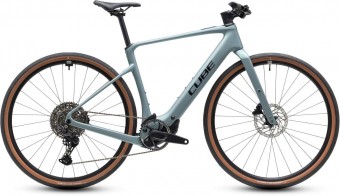 Cube Nulane Hybrid C:62 Race 400X 28'' Carbon E-Bike Gravel Pedelec seagrey/black 2027 