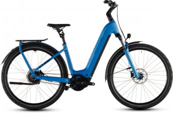 Cube Kathmandu Hybrid Comfort Pro 800 28'' Easy Entry E-Bike Trekking Pedelec azure/black 2026 