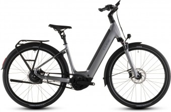 Cube Supreme Hybrid Deluxe Pro 600 26'' / 28'' Easy Entry E-Bike City Pedelec quicksilver/grey 2026 