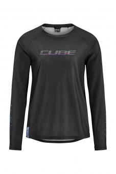 Cube Vertex Damen Fahrrad Trikot lang schwarz 2027 