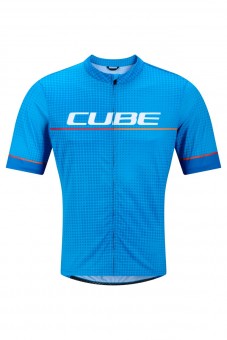 Cube Cmpt Teamline Fahrrad Trikot kurz topas blau 2026 L (50/52)