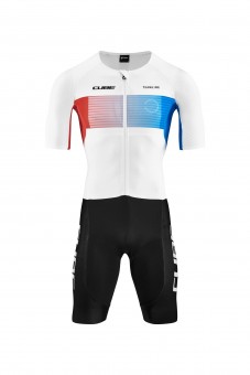 Cube Teamline Tri Suit Triathlon Fahrrad Body / Einteiler schwarz/weiß 2026 
