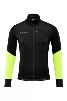 Cube Blackline Softshell Safety Fahrrad Jacke schwarz/gelb 2026 
